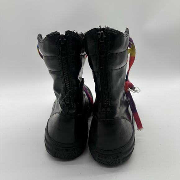 Womens Size 9 Converse Chuck Taylor All-Star Hi Black 7 1/2-inch Boots Pride - Picture 7 of 11